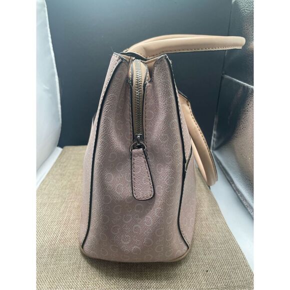 G by Guess Pink Logo Satchel Structured Tote Bag - Picture 5 of 11